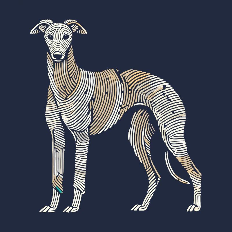 Greyhound Greyhound Empreinte digitale