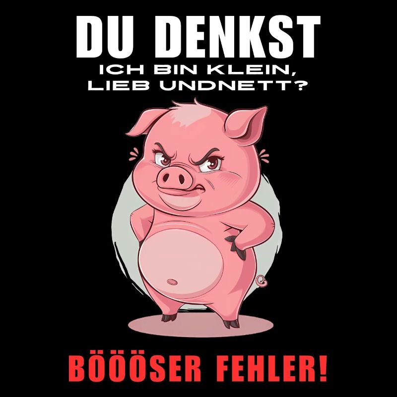 Schwein Tshirt Lustig Witzig Humor Frauen Süß