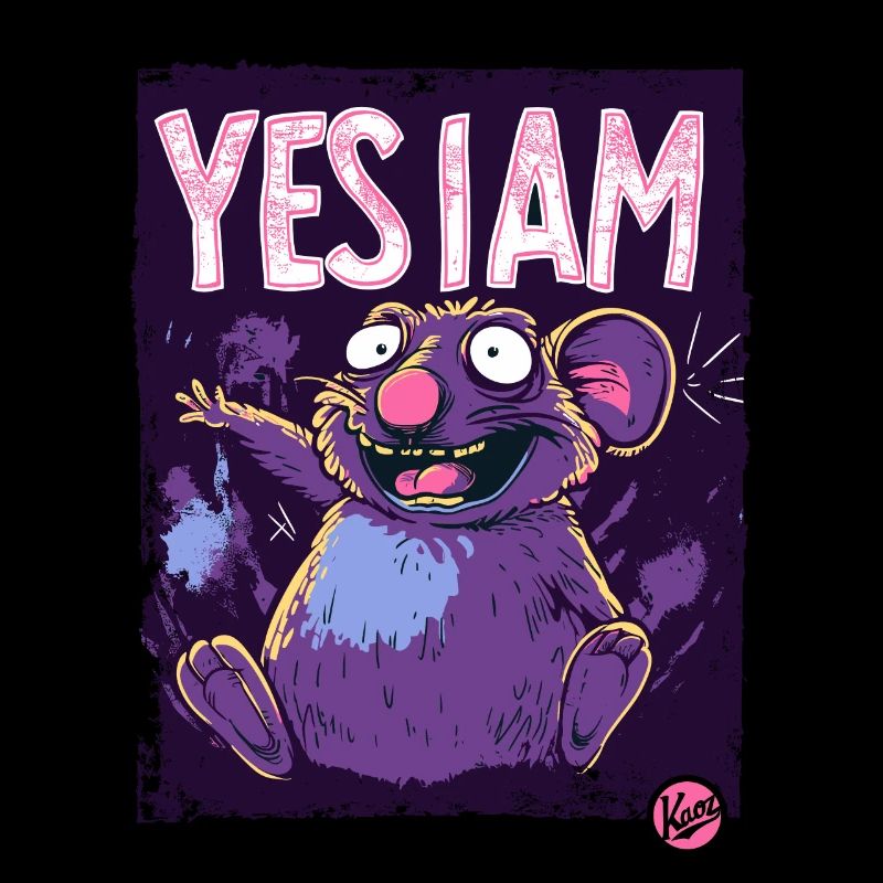 Yes, I am, crazy cartoon rat mouse