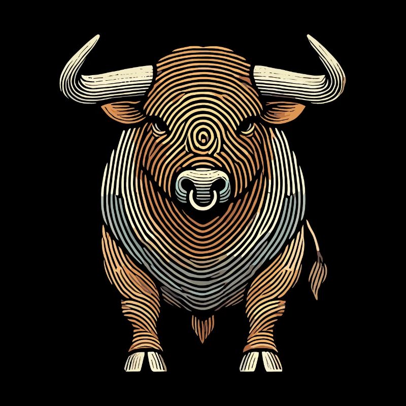 Empreinte digitale de bovin Bull Bull