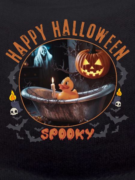 Spooky Halloween Bath Scene