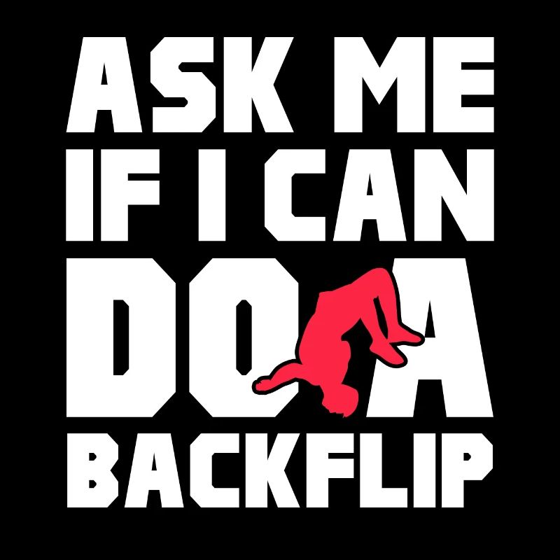 Backflip Salto Akrobatik Parkour Turnen Geschenk
