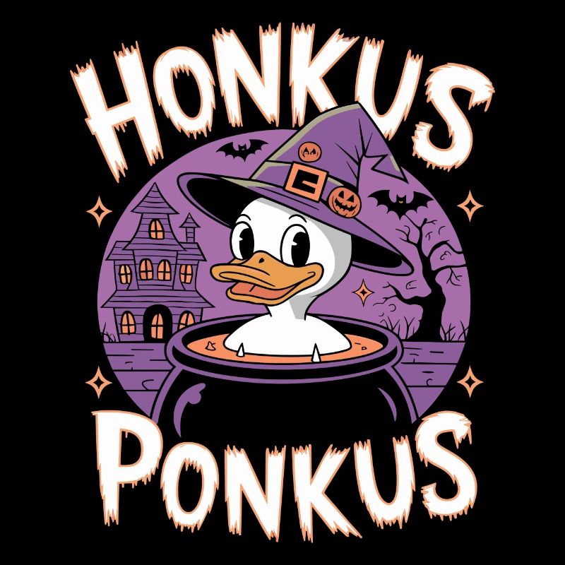 Honkus Ponkus Funny Duck Witch Halloween Magic