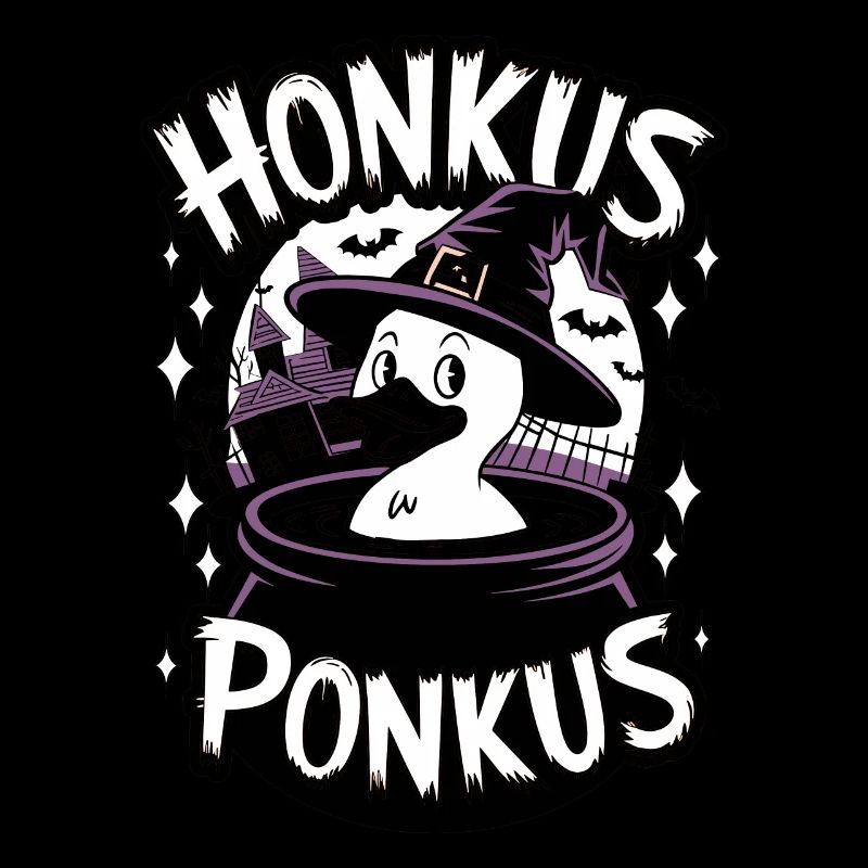 Honkus Ponkus Funny Duck Witch Halloween Magic