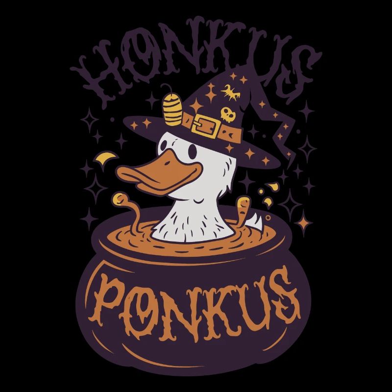 Honkus Ponkus Funny Duck Witch Halloween Magic