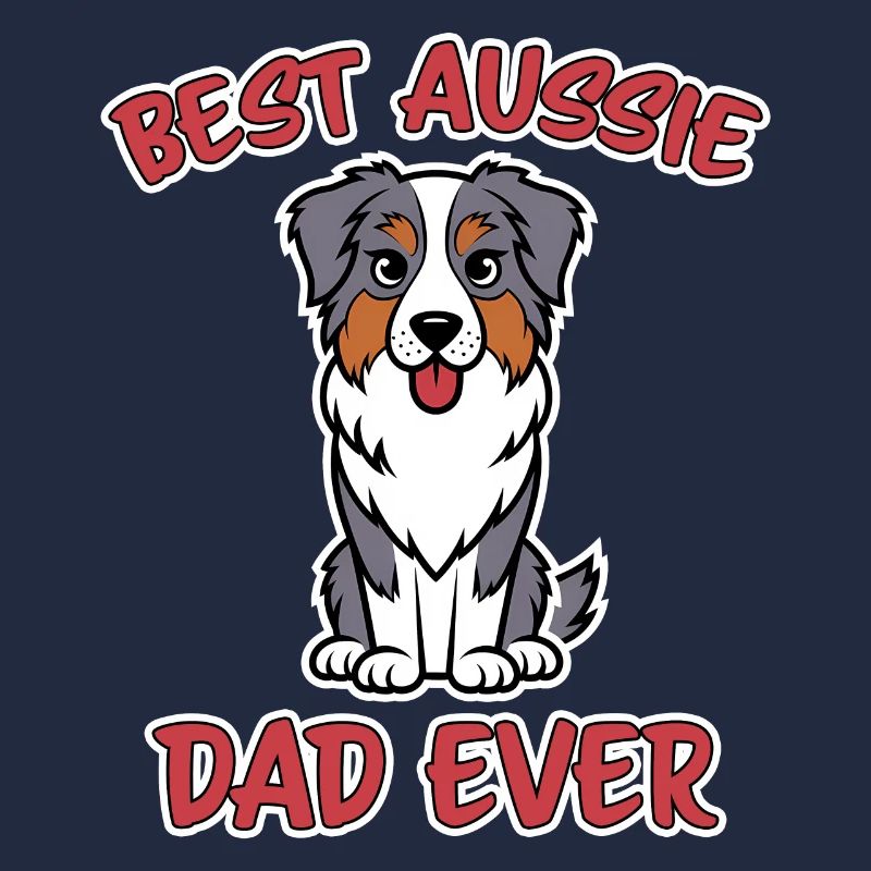 Australian Shepherd Papa Lustiges Aussie Geschenk