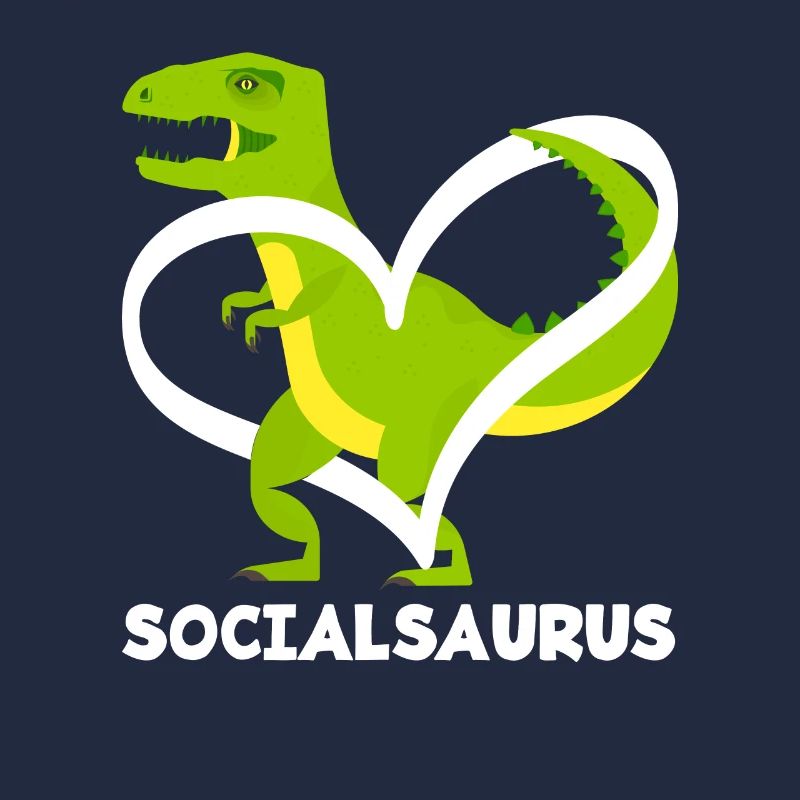 Socialsaurus Dinosaurier Herz