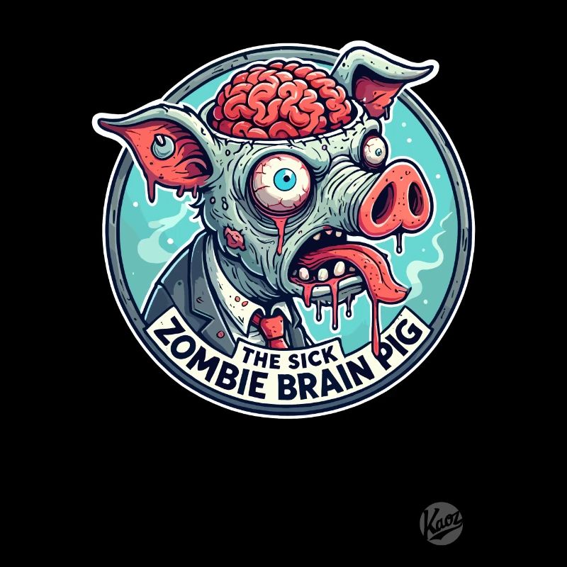 The Sick Brain Zombie Pig