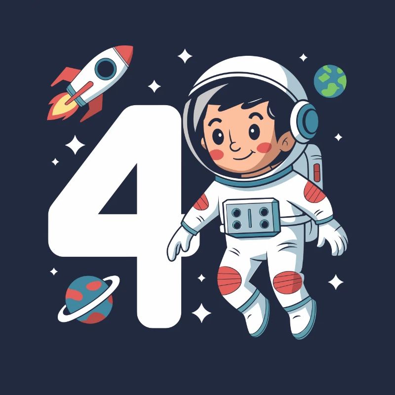 4e anniversaire astronaute aventure spatiale pour les garçons