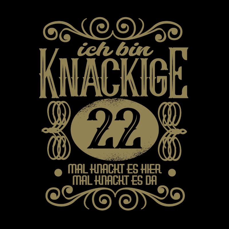 Knackige 22 Geburtstag Jubiläum