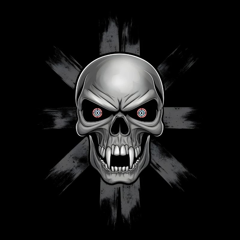 Unheimlicher Vampirschädel