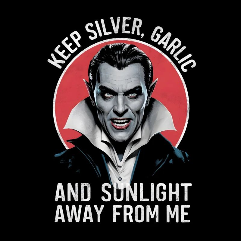 Vampire keep silver garlic sunlight away from me