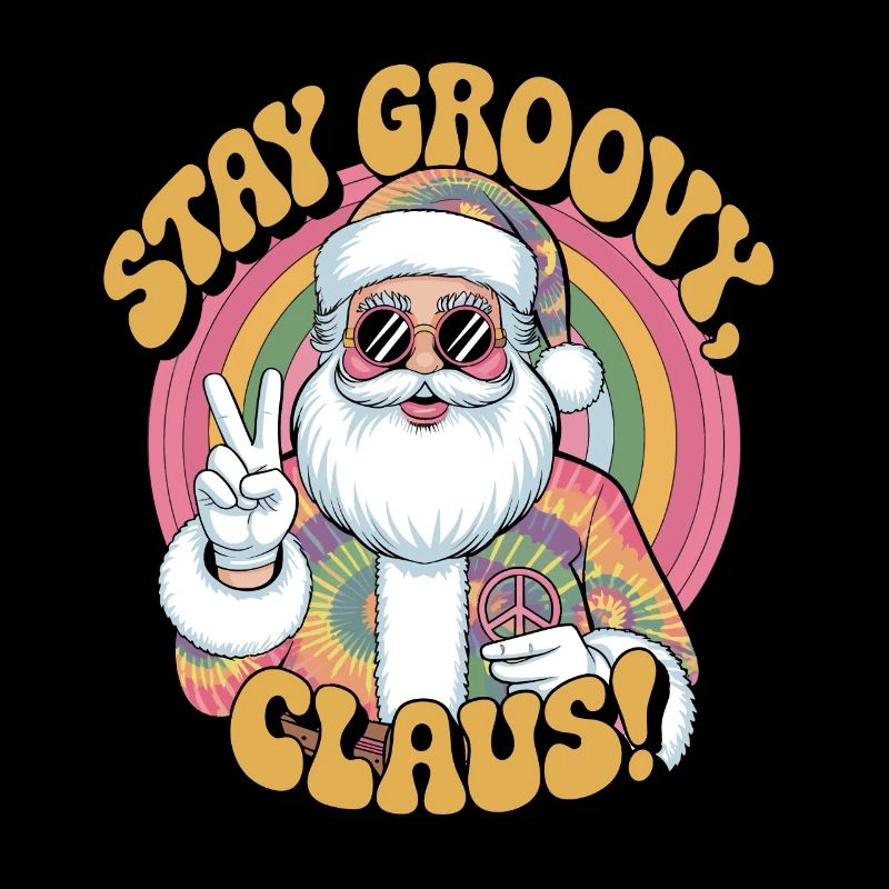 Weihnachtsmann Retro Santa Claus Disco