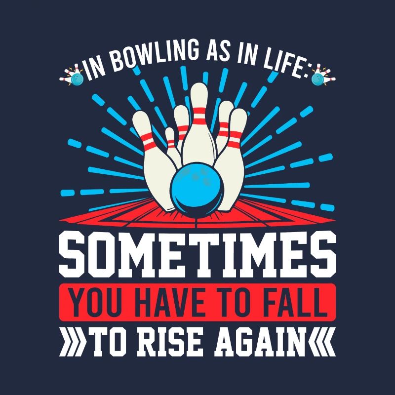 Beim Bowling wie im Leben: Manchmal muss man fallen