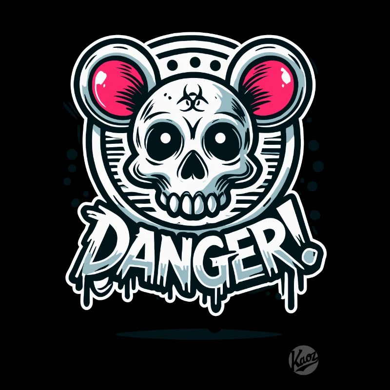 Dangereux hamster rat crâne
