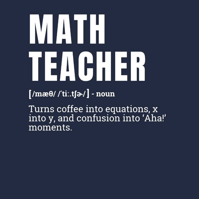 Funny Math Teacher Definition Humor