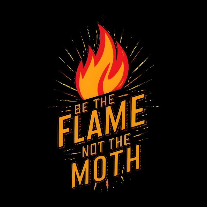 Be the flame not the moth Fire Burn