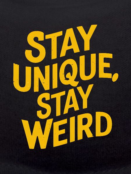 Stay unique stay weird