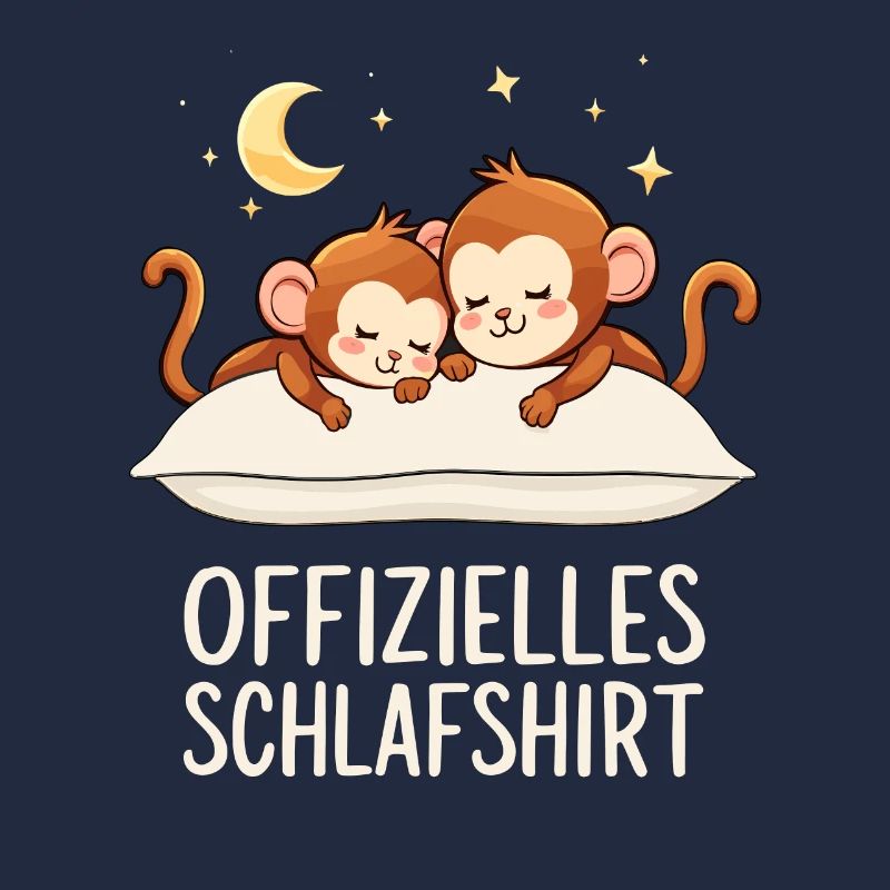 Official Sleep Shirt Monkey Monkey Pair