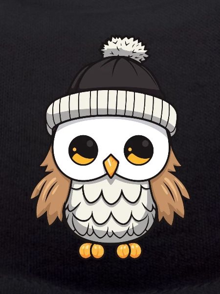 Owl Winter Comic Hat