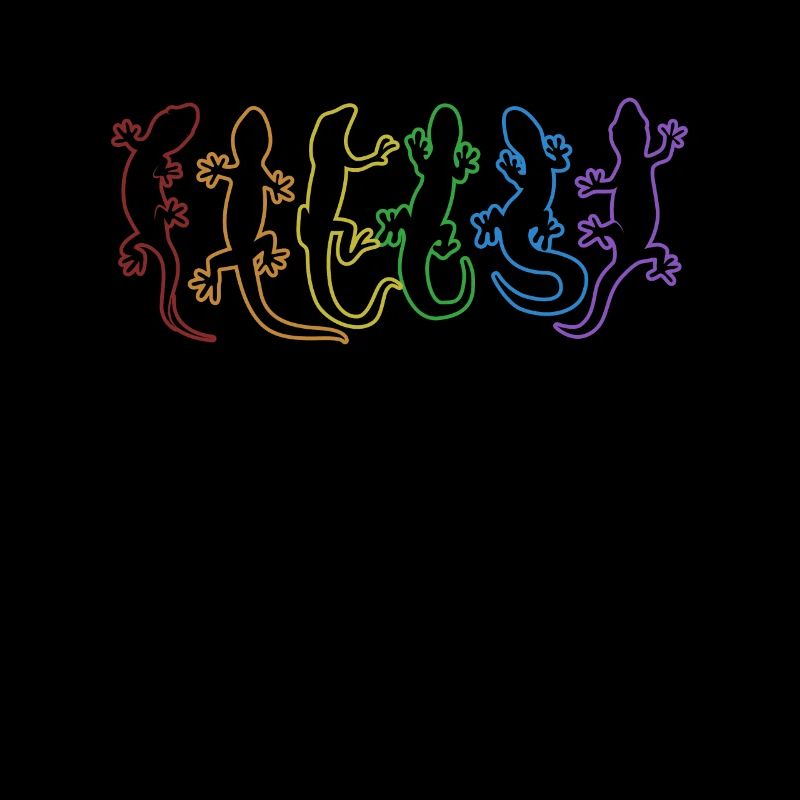 Geckos LGBT Regenbogen Schopfeidechse Gekkota