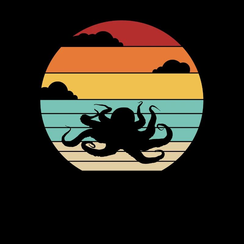 Rétro Céphalopode Octopodes Octopoda Lover Octopus