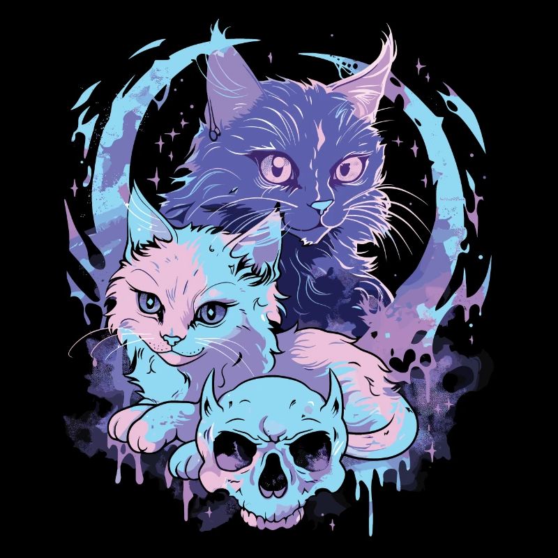 Kawaii Cat Pastel Goth Devilish