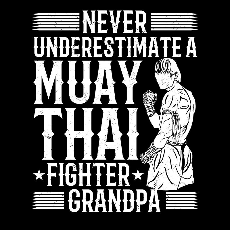 Combattant de Muay Thai Grand-père Combattant de Muay Thai