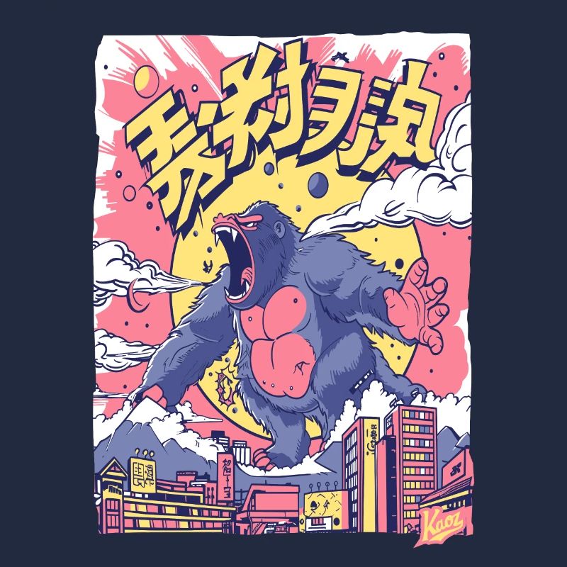 Dessin animé Gorille à Tokyo