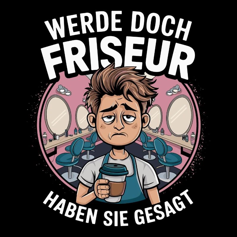 Werde Doch Friseur Lustiges Friseur Spruch