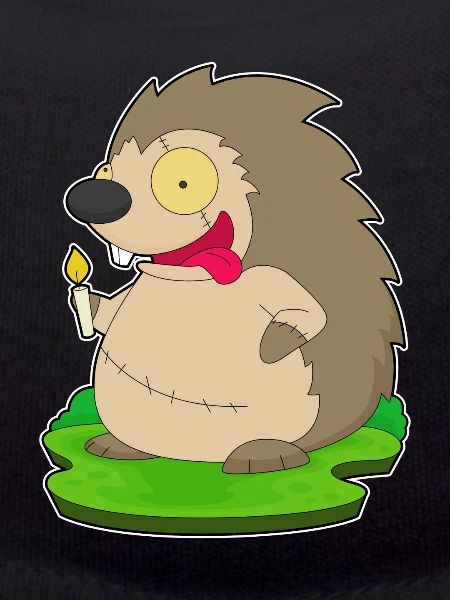 Hedgehog Halloween Zombie