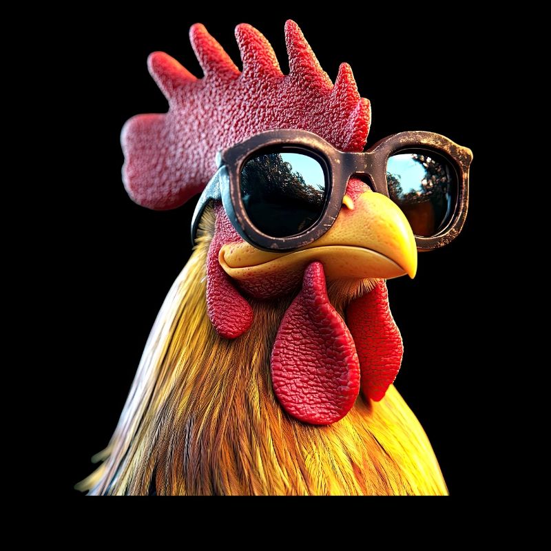 Hahn Chicken Daddy Hühnerstall Dad Landwirt Hühner