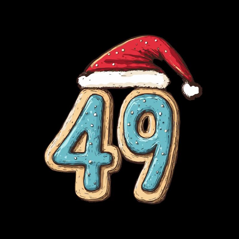 49 Number Christmas Biscuit