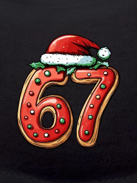 67 Number Christmas Biscuit
