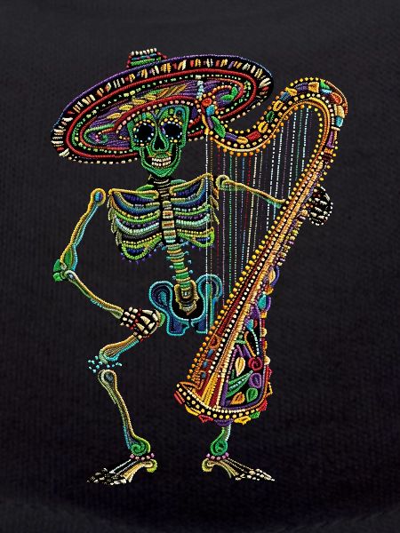 Harp Mexican Skeleton