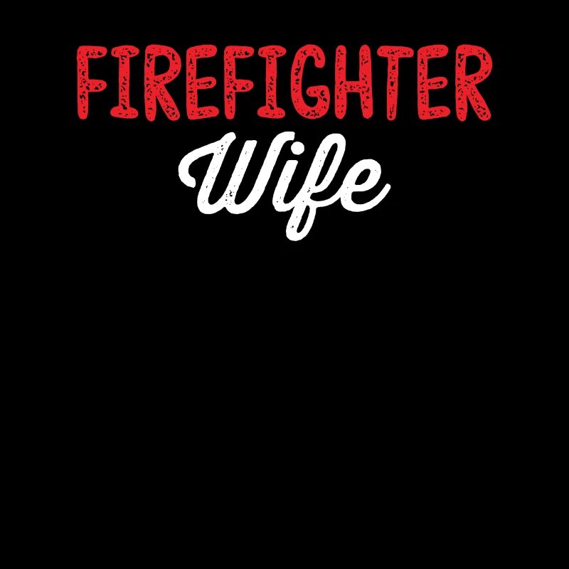 Pompier Épouse Ligne Rouge Premier intervenant Drôle