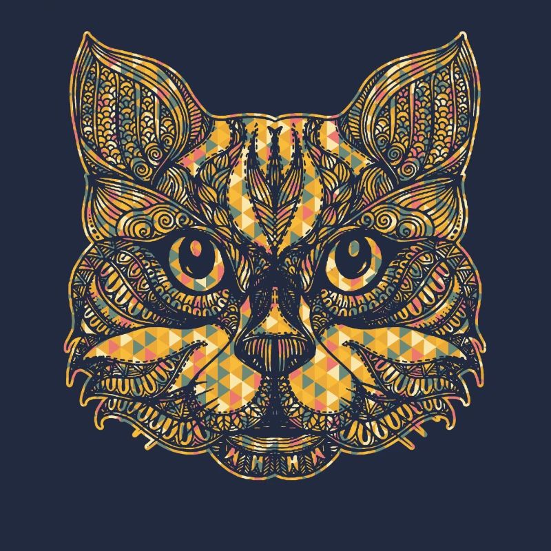 Cat Face Geometric