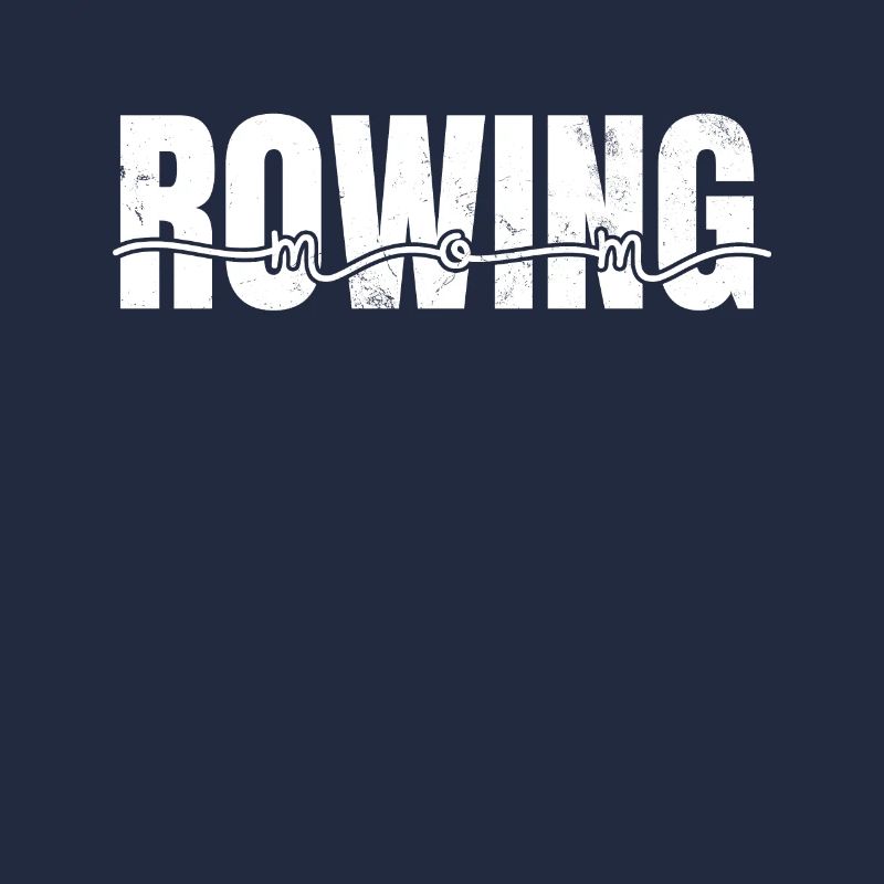 Aviron Maman Scull Aviron Rames Course de bateau Drôle
