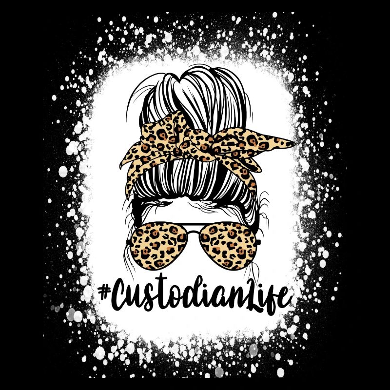 Custodian Life Messy Bun Leopard Cheetah