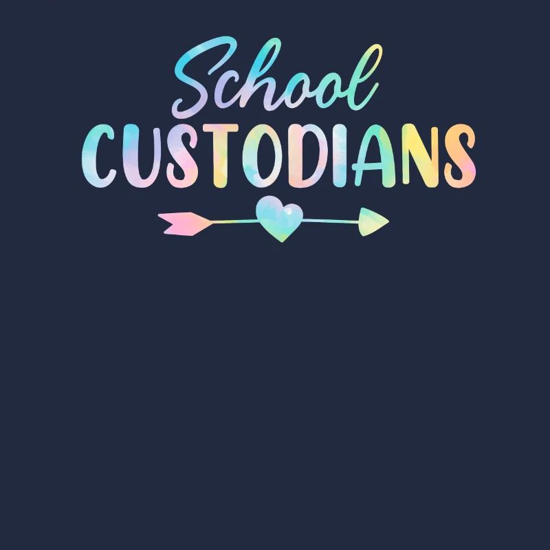 School Custodian Tie Dye Janitorial Custodian