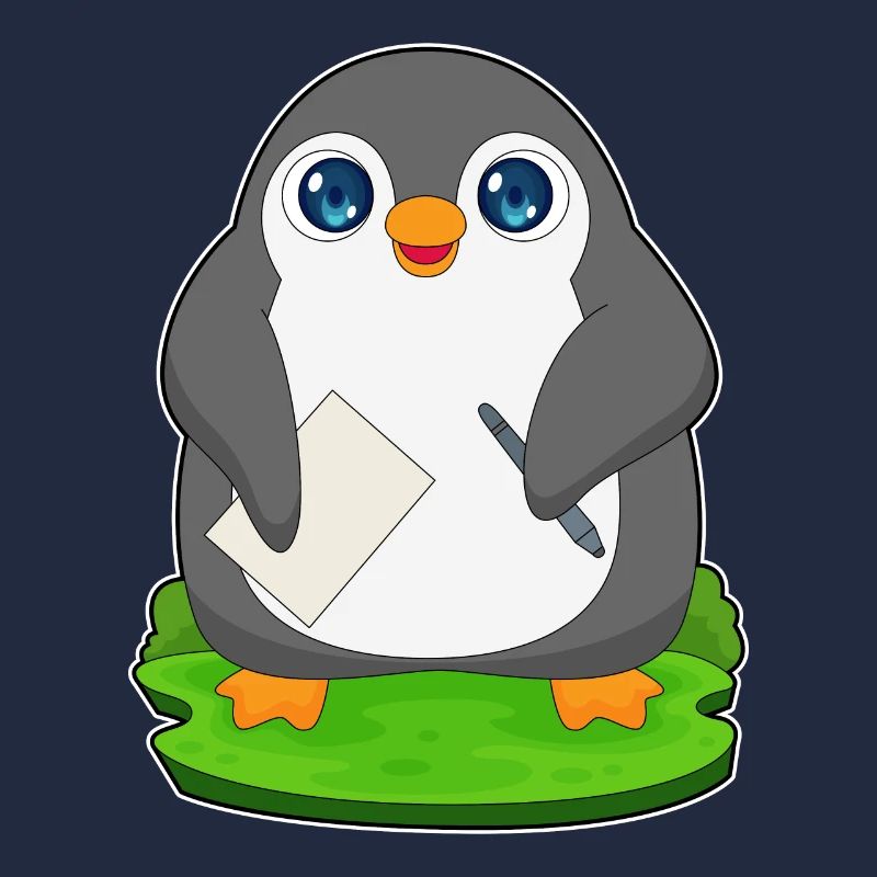 École de papier étudiant Penguin