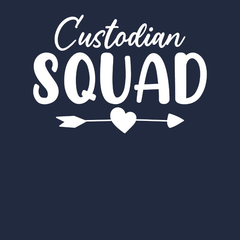 Custodian Squad Funny School Cleaning Janitorial