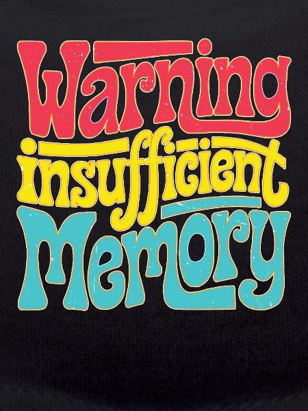 Warning Insufficient Memory 5