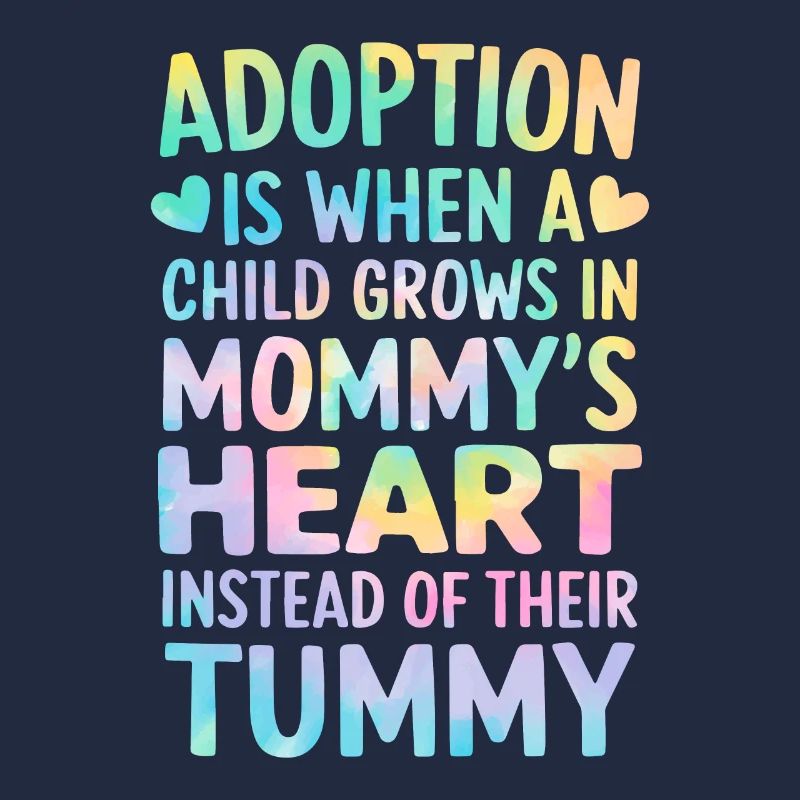 Adoption ist, wenn ein Kind Tie Dye Lustige Mutter
