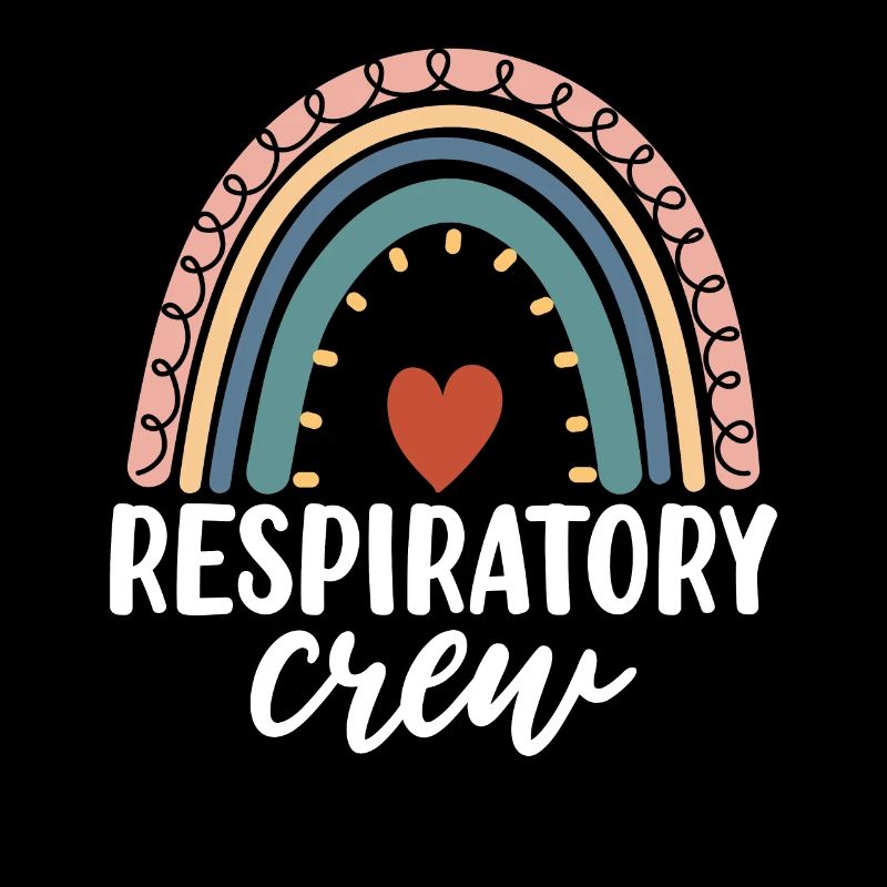 Respiratory Therapy Boho Rainbow Funny Healthcare