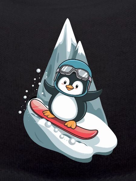 Cool Penguin Snowboard Adventure