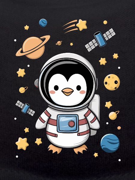Space Penguin Adventure Astronaut