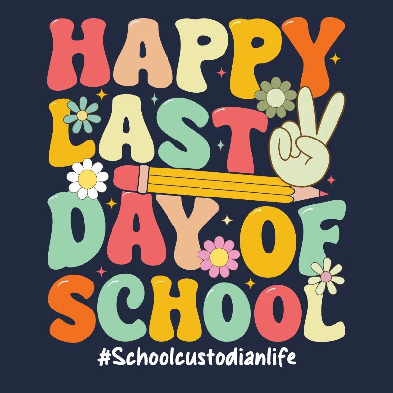 Joyeux dernier jour d’école drôle concierge