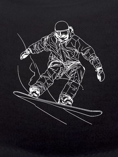 Snowboarder Drawing
