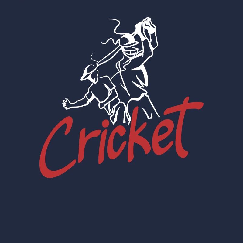 Cricket Player Graphical Illustration